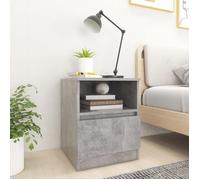 Lot de 2 Armoires de chevet intemporel - vidaxl - Table de lit - aggloméré - gris béton - 40 x 40 x 50 cm@shm35g