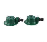 Lot de 2 arroseurs de pelouse en métal | Système d'irrigation automatique à 360 degrés | Pulvérisateur d'eau oscillant en alliage de zinc pour cour, herbe, terrasse | Réglable