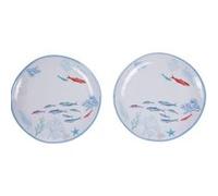 Amadeus Assiettes Isao Mélamine 27 cm Lot de 2 Bleu