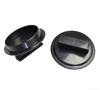Lot de 2 bacs à déchets en caoutchouc de 7,6 cm pour protection contre les éclaboussures avec bouchon d'évier, couvercle à bride noire pour Insinkerator pour déchets King pour GE (bassin en plastique)