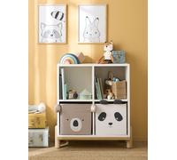 VERTBAUDET Lot de 2 bacs en tissu Panda koala beige TU