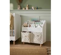 Lot de 2 bacs de rangement blanc imprimé TU