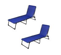 Lot De 2 Bains De Soleil - Bleu Bleu