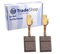 Lot de 2 balais de charbon 3 x 10 x 13 mm pour Makita BTW251 DTW250 DTW251 BTS130 BTW250RFE BTW251RFE BTD130FSFE BTS130RFE BTP130 BTP140 CB440 CB448 CB436