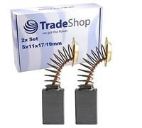 Lot de 2 balais de charbon 5 x 11 x 17/19 mm pour scie circulaire Makita 5704R 5705R 5705RKS 5090D 5603RK 5705RK 5806B 5606B 5044B 4200NH 5740NB