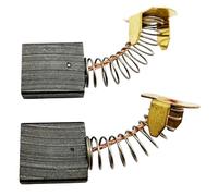 Lot de 2 balais de charbon avec ressort - Pour Metabo KS 305 M, KG S254 M, KGS 305 M - Scie radiale ca14 x 6 x 16 mm comme 316092330