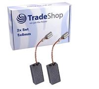 Lot de 2 balais de charbon pour Bosch GWS 7-115, GWS 7-125, GWS 8-100 C, GWS 8-100 CE, GWS 8-115 C, GWS 8-125 C, GWS 8-125 CE, GWS 9-125
