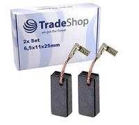 Lot de 2 balais de charbon pour marteau perforateur Makita SDS-PLUS 32 mm HR3210C / SDS-PLUS 32 mm HR3210FCT / 35 mm SDS-MAX HR3540C / 35 mm SDS-MAX AVT HR3541FC