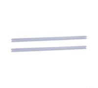 Lot de 2 bandes de rechange pour joints de porte de douche en caoutchouc transparent de 50 cm pour portes en verre de 6/8/10/12 mm | Barrière de séparation humide et sèche | Pas besoin (10 mm)
