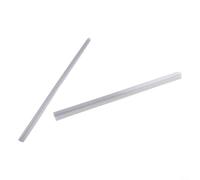 Lot de 2 bandes d'étanchéité transparentes de 50 cm, déflecteur d'eau en caoutchouc pour portes en verre de 6/8/10/12/15 mm, joints de rechange faciles à installer (10 mm)
