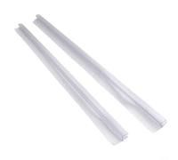 Lot de 2 bandes d'étanchéité transparentes de 50 cm, déflecteur d'eau en caoutchouc pour portes en verre de 6/8/10/12/15 mm, joints de rechange faciles à installer (8 mm)