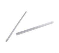 Lot de 2 bandes d'étanchéité transparentes de 50 cm pour portes de 6/8/10/12/15 mm en caoutchouc souple (10 mm)