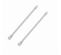Lot de 2 barres de store de 30 cm de long - Pièces de rechange pour stores verticaux - Mécanisme d'inclinaison - Barre transparente avec crochet et poignée - Ouvre-plastique - Longue tige basculante