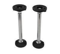 Lot de 2 barres de support réglables en acier inoxydable pour armoire de salle de bain. Support de suspension et de levage résistant à la rouille, durable et universel pour (Modèle 200)