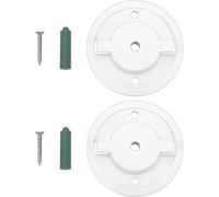 Lot de 2 bases de montage mural pour caméra intelligente TL70 compatibles avec Tapo C200 Compatible avec TP-Link C210 Blanc 55 cm avec vis