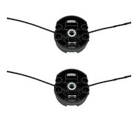 Lot de 2 bases de tête de coupe-bordures de remplacement compatibles avec Bosch AFS 23-37