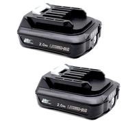 Lot de 2 batteries 12V 2,0Ah, compatible avec Makita BL1021B