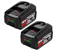 Lot de 2 Batteries 18 V 5,0 Ah compatibles avec la Maison Bosch et Le Jardin, 5000 mAh pour Batterie Gloria Compatible avec Bosch 18 V PBA PSB PSR