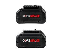 Lot de 2 Batteries 18 V 8,0 Ah Compatible avec Bosch Professional 18V Pro Core - 2 Batteries de Remplacement Li-ION 144 Wh avec indicateur LED
