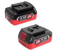 Lot de 2 Batteries 18V 8.0Ah pour Bosch Professional Système 18V, Batterie Li-ION Compatible Outils Bosch 18V (Red Black)