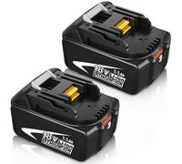 Lot de 2 batteries 18V de 5500 mAh pour Makita BL1850B, avec indicateur LED