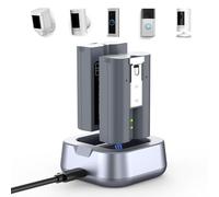 Lot de 2 Batteries à Changement Rapide 7200 mAh pour Anneau 3,65 V V4 pour caméra de Sonnette 2/3/3+/4, Stick Up Cam (2e et 3e génération) et caméra Spotlight - avec Station de Charge