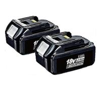 Lot de 2 batteries compatibles avec les modèles sans fil 18 V 6,0 Ah LXT Li-ion BL1850B, BL1830B et BL1860B. Produit 100 % neuf.