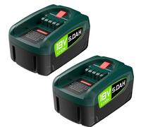 Lot de 2 batteries de rechange 18V 5.0Ah pour appareils Bosch PBA, PSB, PSR