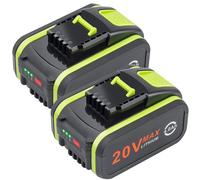 Lot de 2 batteries de rechange 20V 4,0Ah pour appareils Worx