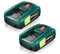 Lot de 2 batteries de rechange 3,5 Ah 18 V pour Bosch 18 V PBA - Compatible avec Bosch Home & Garden, Gardena, Gloria, Wagner, Rapid (ne convient pas pour aspirateur Unlimited), batterie de rechange