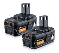 Lot de 2 batteries de rechange 5,5 Ah P108 pour batterie Ryobi 18 V ONE + RB18L50 RB18L40 RB18L25 RB18L15 RB18L13 P103 P104 P105 P107 P102 BPL-1815 BPL-1 820G BPL18151 BPL1820