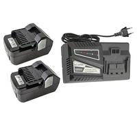 Lot de 2 batteries de rechange 5000 Ah pour Hitachi 18 V BSL1850 et | Compatible avec les batteries HiKOKI 18 V : BSL1815, BSL1820, BSL1830, BSL1850. Chargeur : UC18YFSL,UC18YSL3, UC18YKSL