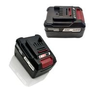 Lot de 2 batteries de rechange Li-Ion 4,0 Ah compatibles avec les outils sans fil Einhell 18 V Power X-Change avec indicateur LED, remplace Einhell 4512061 4512062, convient pour tous les appareils