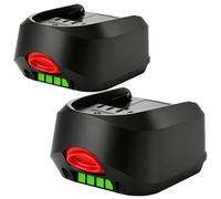 Lot de 2 Batteries de rechange PBA 18V 3.0Ah pour batterie Bosch PBA, PSB | Compatible avec Bosch PSR, vert, 18 V pour outils sans fil de la gamme maison et jardin. (Non compatible avec ART26 LI)