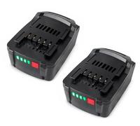 Lot de 2 batteries de rechange pour Metabo LiHD 18 V - Batterie au lithium compatible BSZ18, MTB18B, BS18LT, SB18LT (5,0 Ah, 90 Wh)