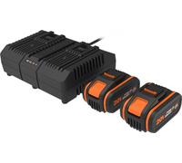 Lot de 2 batteries et 1 chargeur WORX Wa611