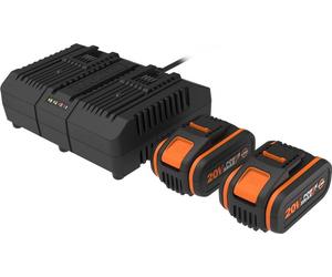 Lot de 2 batteries et 1 chargeur WORX Wa611