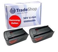 Lot de 2 batteries Li-ion haute performance 36 V / 5000 mAh pour Hilti TE6A TE-6A TE-6A TE7A TE-7A TE-7-A Perceuse-visseuse sans fil remplace B36 B-36 B-36-V B36