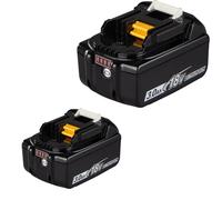 Lot de 2 batteries lithium-ion 18 V 3 Ah compatibles avec Makita BL1830 LXT