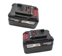 Lot de 2 batteries lithium-ion 18 V 4,0 Ah compatibles avec Einhell 18 V Power X-Change série avec indicateur LED, convient pour tous les appareils Power X-Change