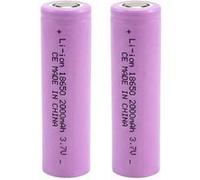 Avizar Lot de 2 Batteries Lithium Rechargeable 3.7V 2000mAh Compacte Électronique Rose