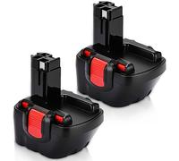 Lot de 2 batteries Ni-MH 12V 3000mAh pour outils Bosch 12V