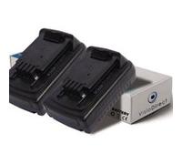 Lot de 2 batteries pour Black et Decker LST220 taille-bordures 1500mAh 18V - Visiodirect - G