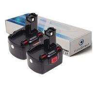 Lot de 2 batteries pour Bosch Exact 700 visseuse à poignée centrale 3000mAh 12V - Visiodirect - G