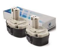 Lot de 2 batteries pour Makita 5046DWDE scie circulaire 3000mAh 18V - Visiodirect - G
