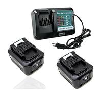 Lot de 2 Batteries Rechange 10,8V~12V 4,0Ah 4000mAh BL1040B BL1016 BL1041B pour Makita DF031D DF0331D JR103D JR105D HSS01D HP332D BL1015 BL1021B + pour Makita Chargeur DC10WD