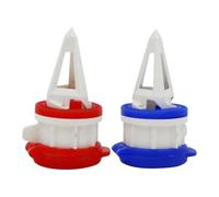 Lot de 2 becs verseurs de lait pratiques, ensemble d'outils à main, bec verseur liquide avec couvercle sécurisé, accessoire de cuisine avec prise en main facile, gadget multi-usage pour usage
