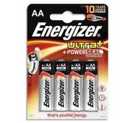 Lot de 2 Blister de 4 piles Alcalines 1,5V AA LR06 Ultra+ Power Seal G