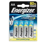 Lot de 2 Blisters 4 piles Alcalines 1,5V AA LR06 High tech Power Boost G