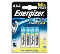 Lot de 2 Blisters 4 piles Alcalines 1,5V AAA LR03 High tech Power Boost G